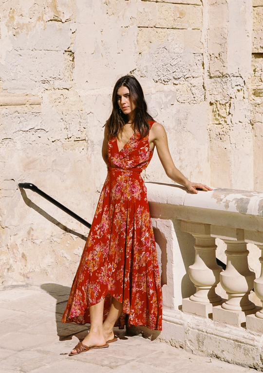 Frida Wrap Maxi Dress