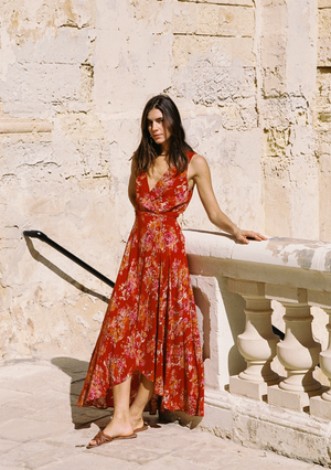 auguste wrap maxi dress Frida Wrap Maxi Dress