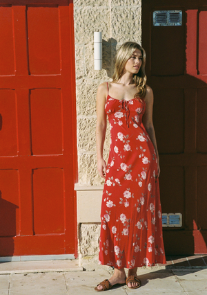 Anne Tie Slip Maxi Dress