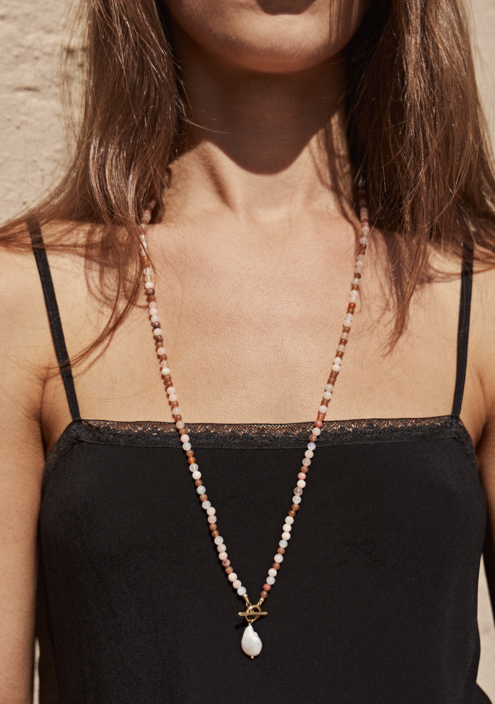 Solstice Pearl Drop Necklace