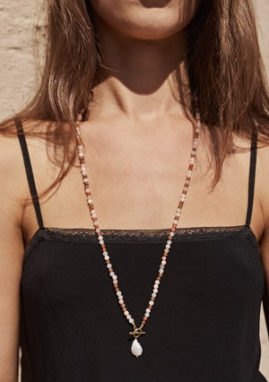 Solstice Pearl Drop Necklace