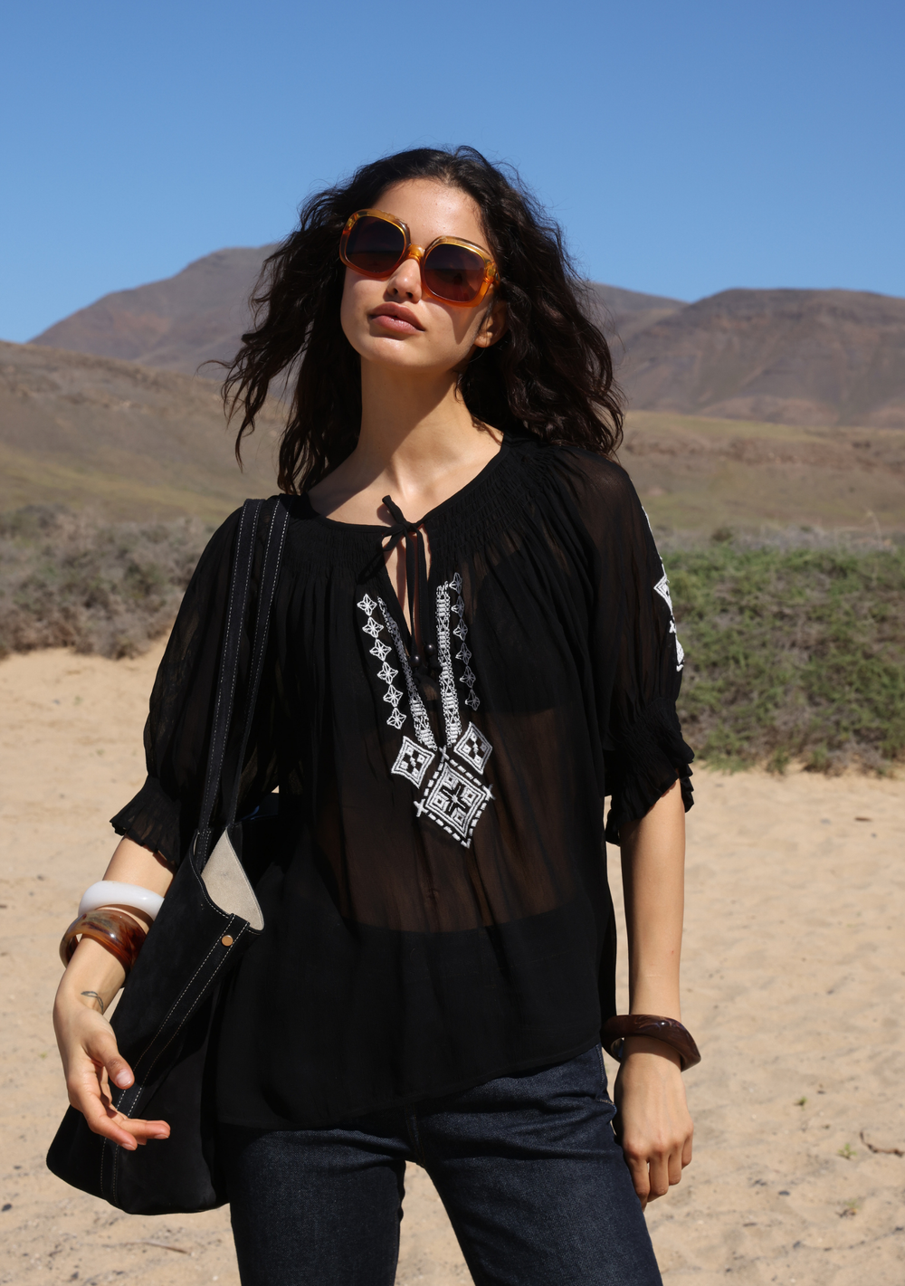 Stevie Embroidered Blouse