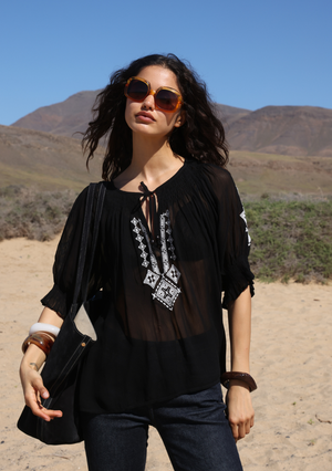 Stevie Embroidered Blouse