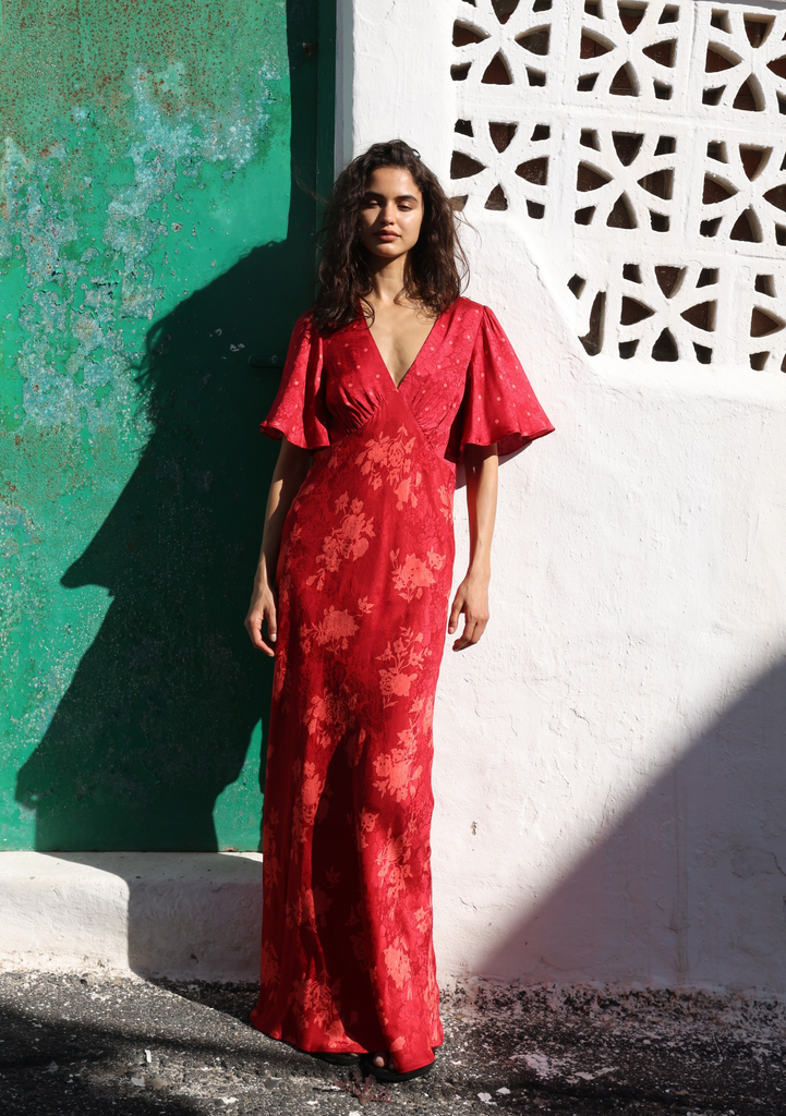 chinese dress ladies Dreamcatcher Floral Maxi Dress main image 1