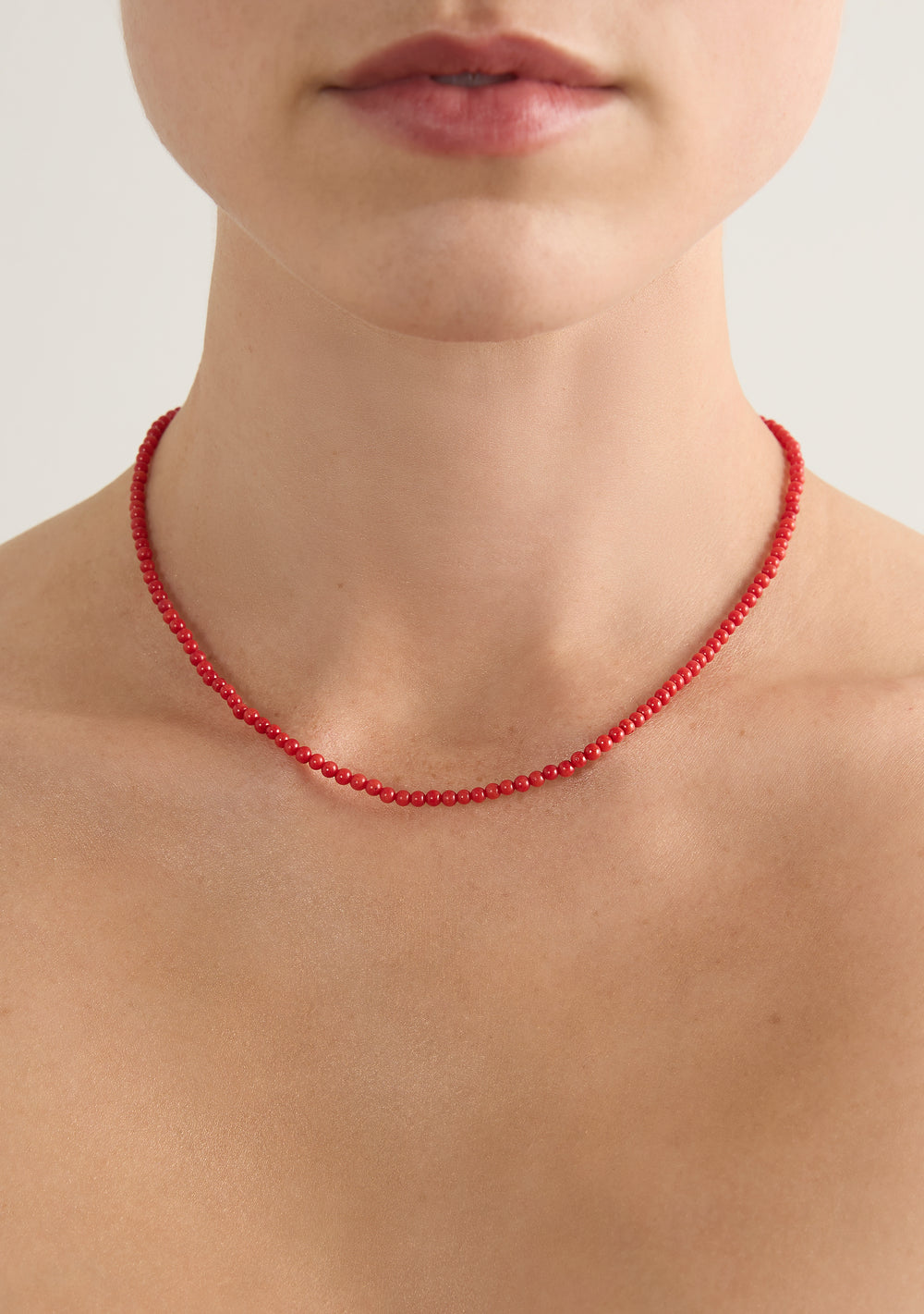 Amulet Gemstone Necklace Red Coral