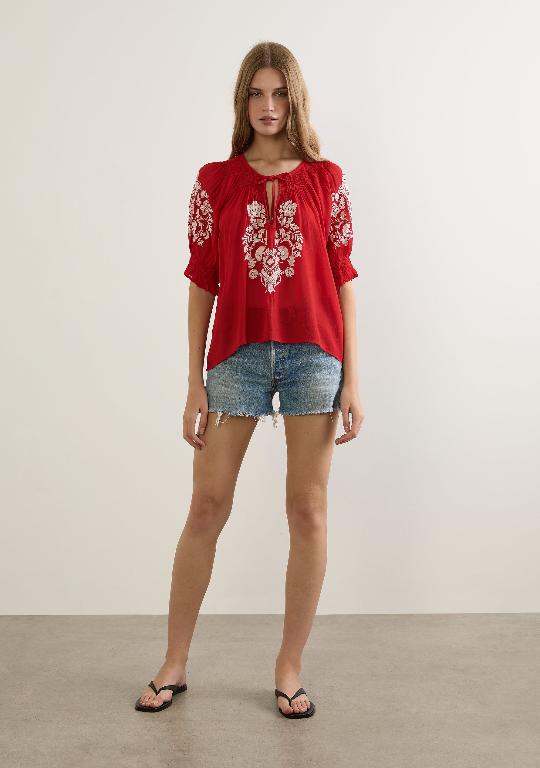 Indra Embroidered Blouse