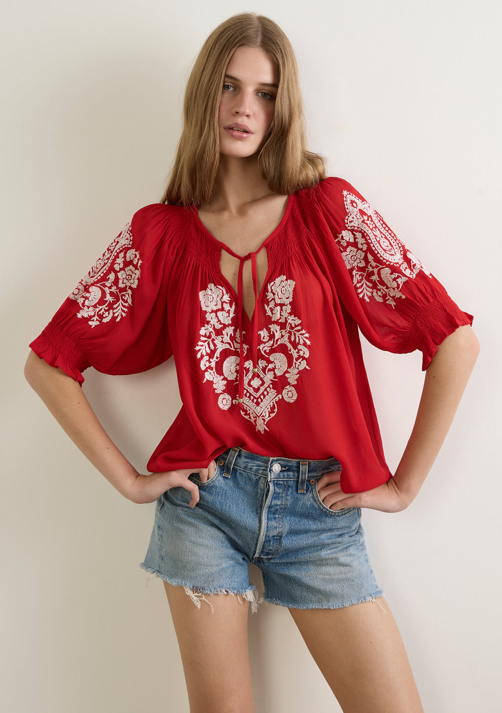 Indra Embroidered Blouse