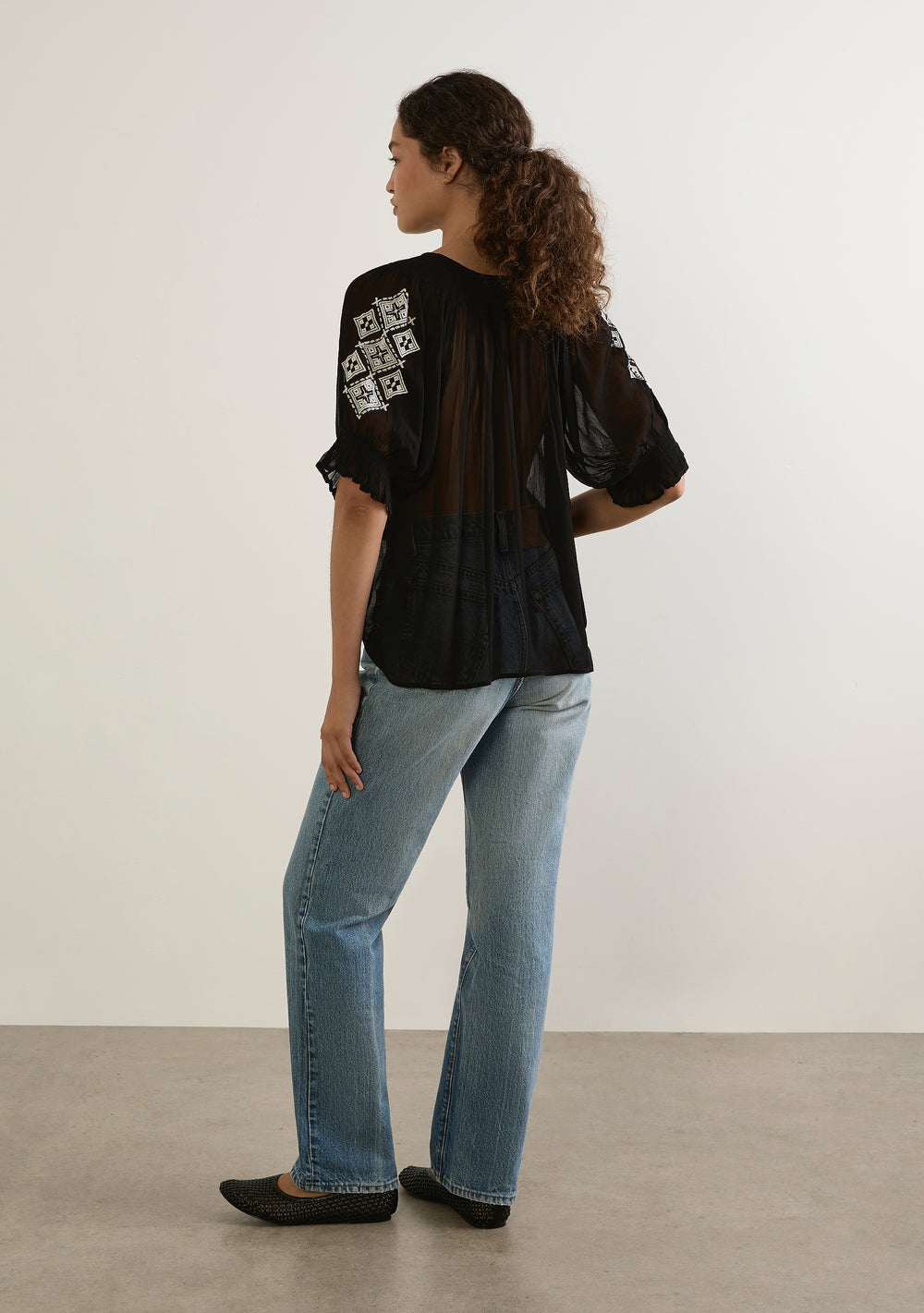 Stevie Embroidered Blouse