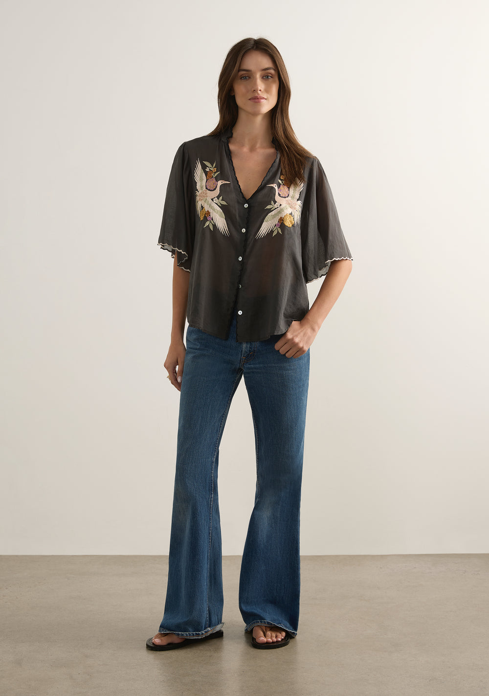 Zoe Embroidered Blouse | Pre Order - Buy Now
