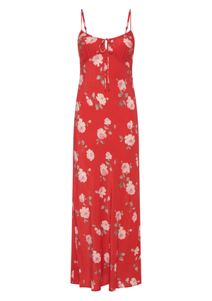 strapless open back dress GUESS Floral-Print Long-Sleeve Faux-Wrap Dress – DGFOutlet