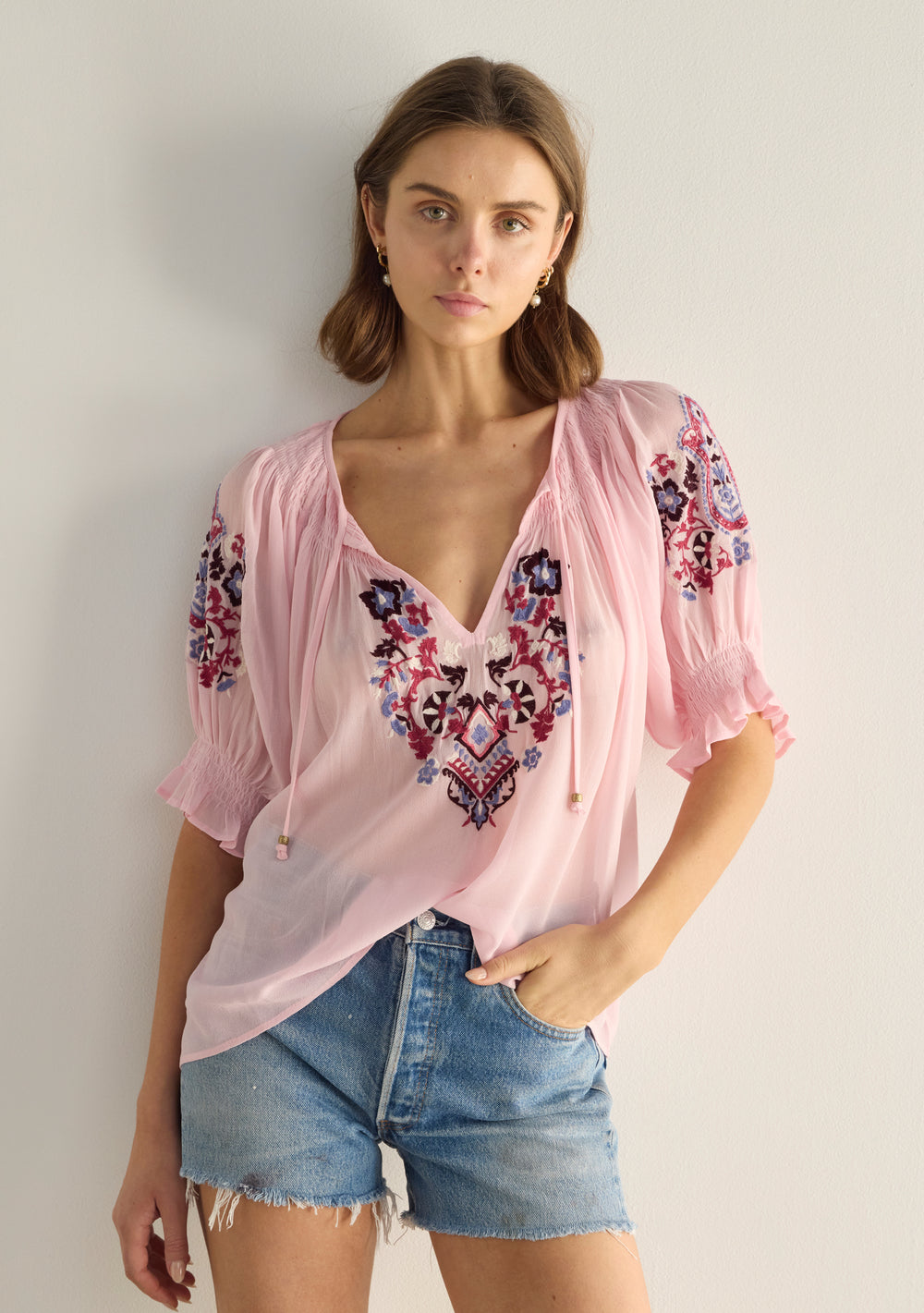 Indra Embroidered Blouse