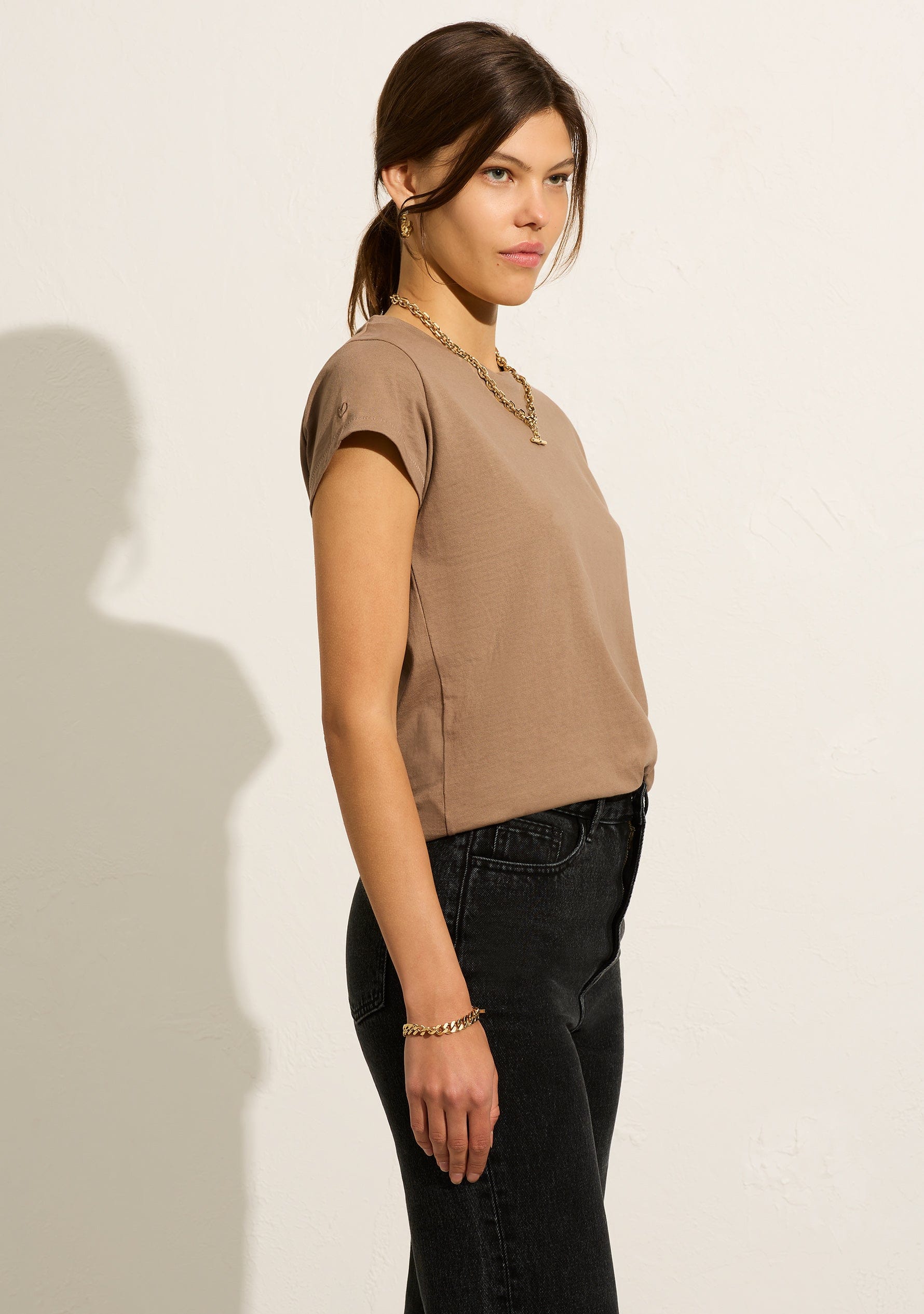 Cap sleeve hot sale tee